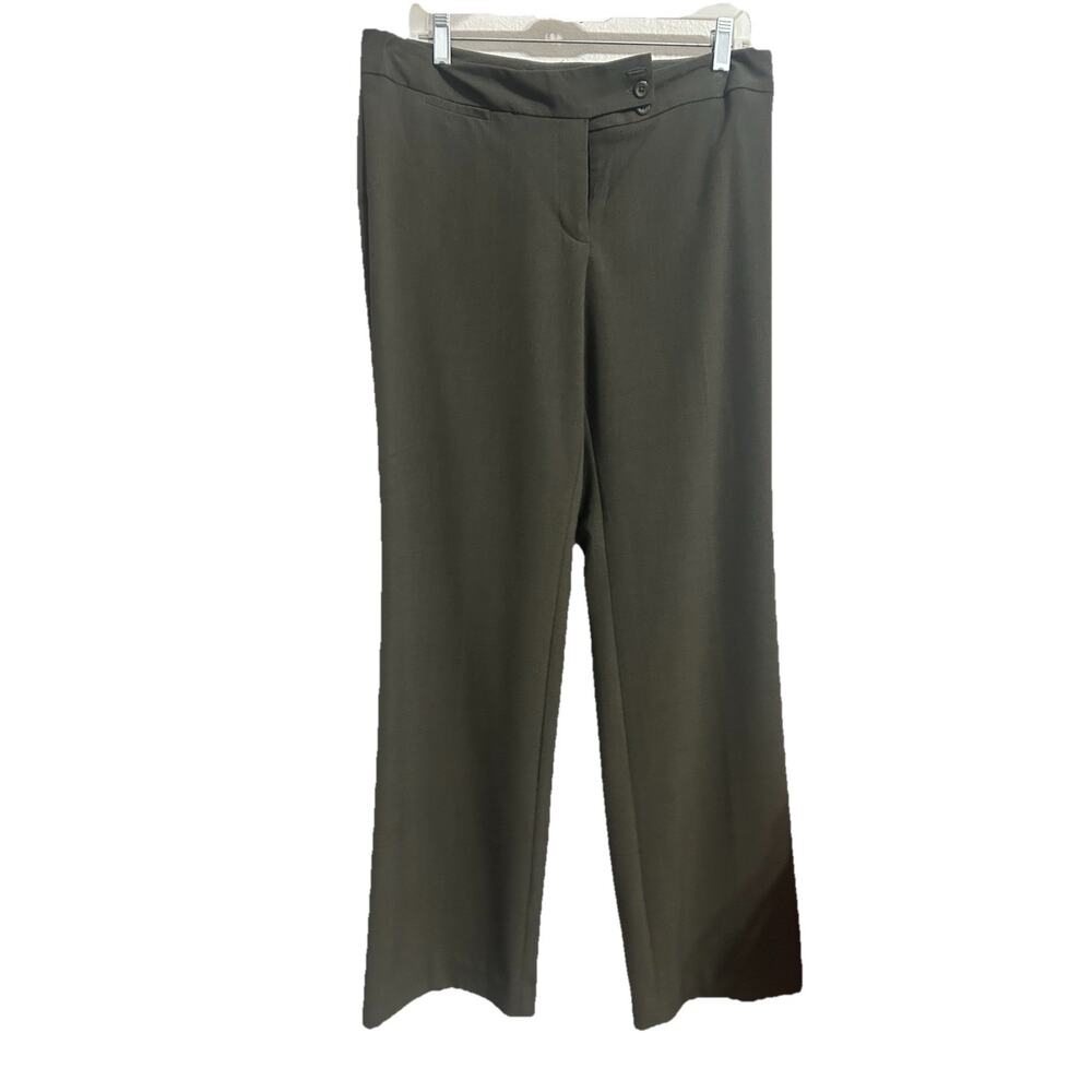 Briggs New York Women’s Olive Green Slacks Pants Stretch Pockets Size 10 NWT $44